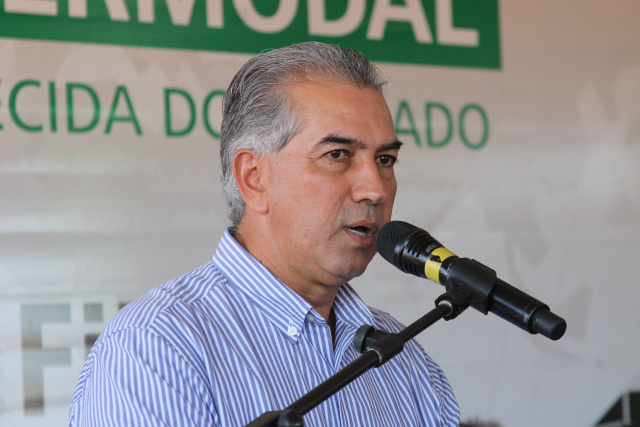 Apesar do valor de investimento ter sido divulgado, o governador Reinaldo Azambuja não mencionou quem é a empresa ganhadora da licitação do Hospital Regional de Três Lagoas. (Foto: Patrícia Miranda)