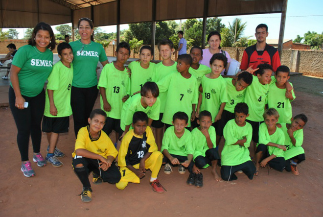 Escola Municipal Olyntho Mancini recebe Jogos da REME O evento conta com o apoio técnico e organização das professoras Inozemar Fraga e Joice Pereira (Foto: Divulgação/Assecom)