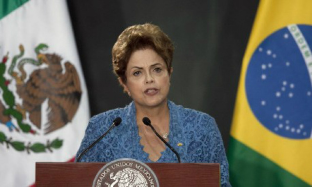 Dilma: queremos um caminho em que interesses dos dois países sejam contemplados Presidente Dilma em reunião com empresários Brasileiros(Foto:Reprodução)