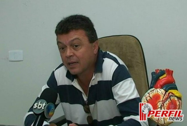 Infarto fulminante mata médico cardiologista de Três Lagoas Reginaldo Floriano tinha 53 anos e era um profissional muito conceituado em Três Lagoas e região (Foto: Arquivo/Perfil News)