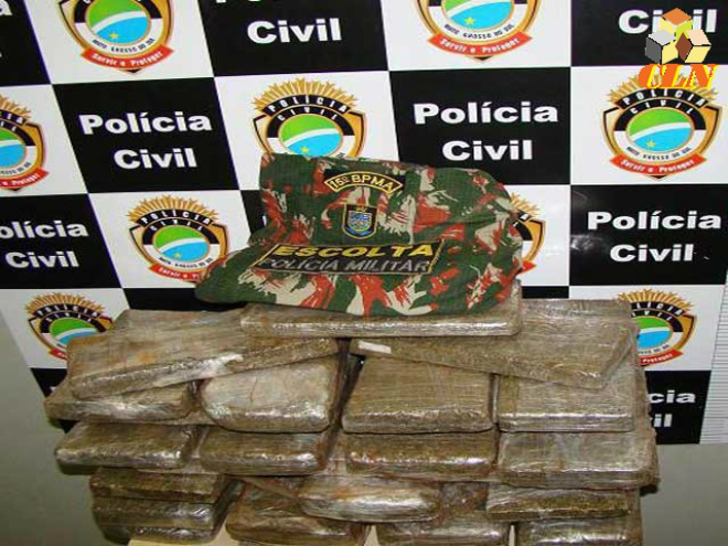 K.A.L. (22 anos) confessou que transportaria a droga até a cidade de São Paulo e iria receber R$ 1 mil pelo serviço (Foto: Costa Leste News)