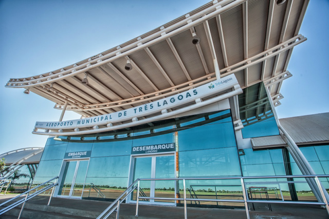 Aeroporto não teve operação de voos no domingo e segunda por condições climáticas Aeroporto Municipal Plínio Alarcon. (Foto: Assessoria).
