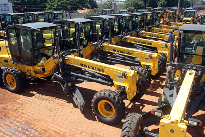 Governo entrega motoniveladores para 45 municípios na sexta A ação é resultado de uma emenda parlamentar federal por meio do Ministério da Agricultura, Pecuária e Abastecimento (Foto: Rachid Waqued)
