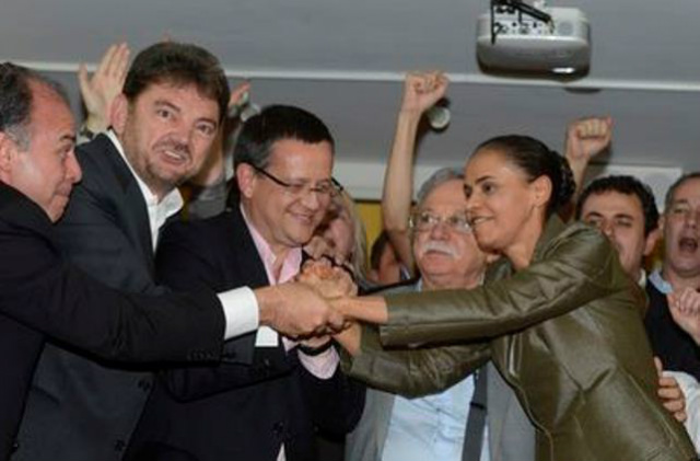 PSB oficializa chapa com Marina e Beto Albuquerque na disputa presidencial Agora é oficial: Marina Silva é candidata a Presidente da República, no lugar do falecido Eduardo Campos (Foto: Agência Brasil)