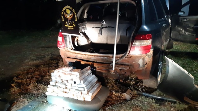 Veículo com maconha que seguia para o Espírito Santo foi apreendido pelo DOF na cidade de Ponta Porã