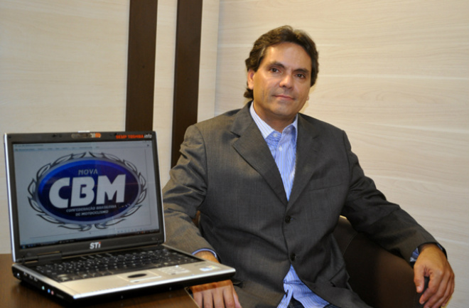 CBM tenta regulamentação da Lei que isenta impostos para o motocicl Firmo Henrique Alves é presidente da Confederação Brasileira de Motociclismo. Foto: Divulgação