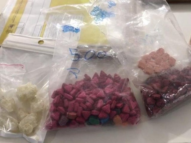 Comprimidos de ecstasy apreendidos pela PF em Curitiba (Foto: Polícia Federal/Divulgação)
