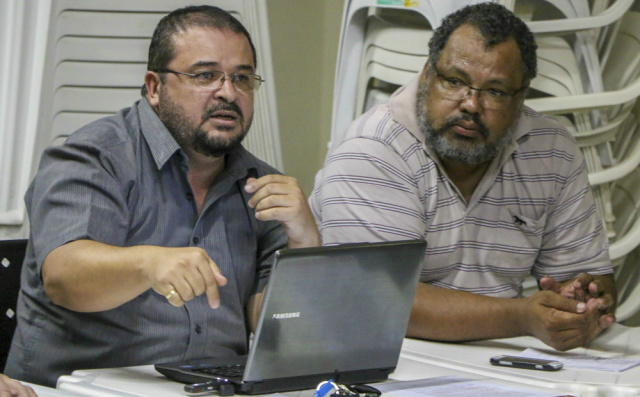 José Ailton de Mesquita e Eliezer Inácio do Sindjufe MS, afirmam que vão continuar pela luta em prol dos servidores. (Foto: Assessoria) 