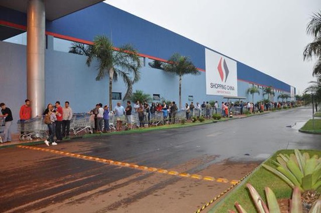 Unidade do Shopping China de Salto del Guairá, na Avenida Paraguay (Foto: Divulgação)
