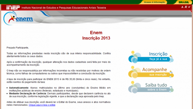 Os estudantes maiores de 18 anos que ainda não obtiveram a certificação do ensino médio podem fazê-lo por meio do Enem (Foto:Reprodução/Perfil News)