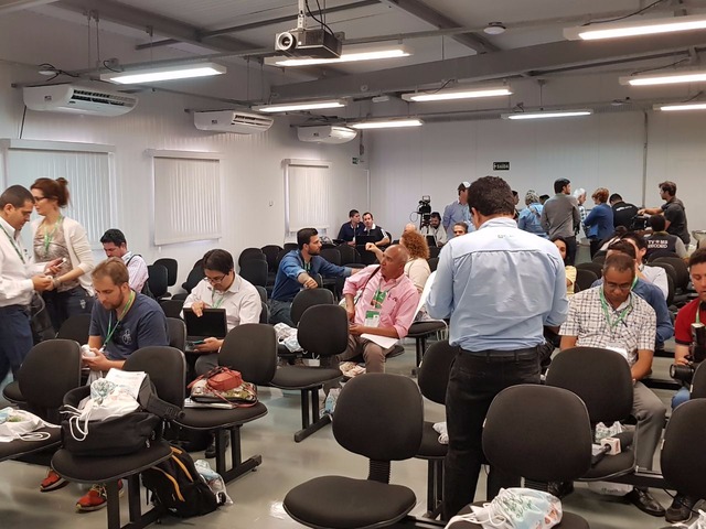 Fibria recebe jornalistas de todo o Brasil para visita na unidade de Três Lagoas Encontro reuniu diversos veículos de comunicação (Foto/Ricardo Ojeda)