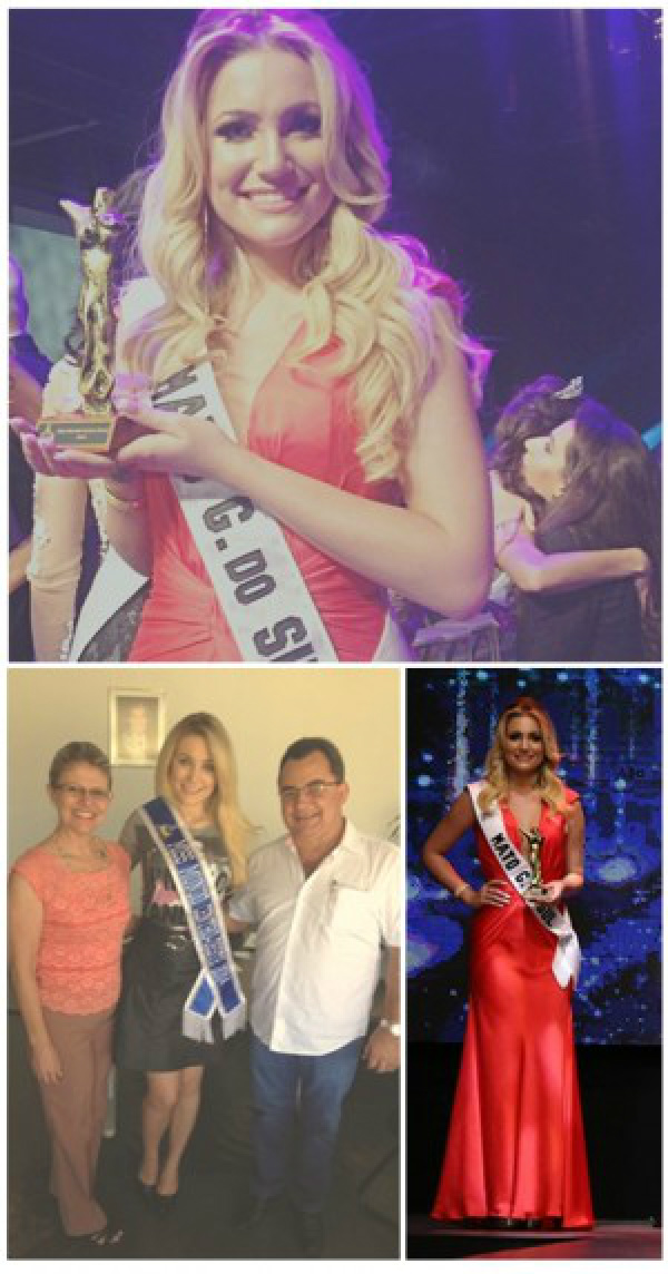 Melhor colocada sul-mato-grossense em toda a história do Miss Mundo, Camila é estudante de Administração, tem 19 anos, e é modelo  (Foto: Divulgação)