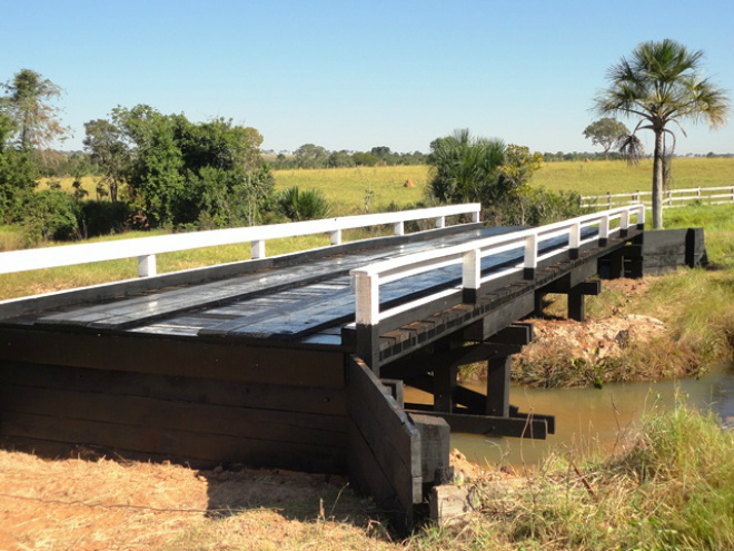 Pontes e estradas da zona rural de Três Lagoas (Foto: Assessoria de Comunicação)