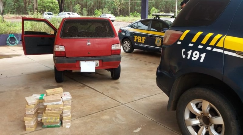 PRF apreendeu 48,5kg de cocaína com casal em Três Lagoas Foto: Divulgação PRF.