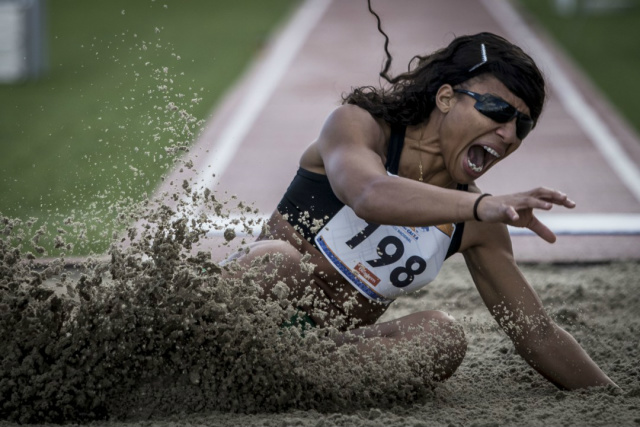 Silvânia voltou a quebrar o recorde mundial do salto em distância no Circuito Loterias Caixa.(Foto: CPB)