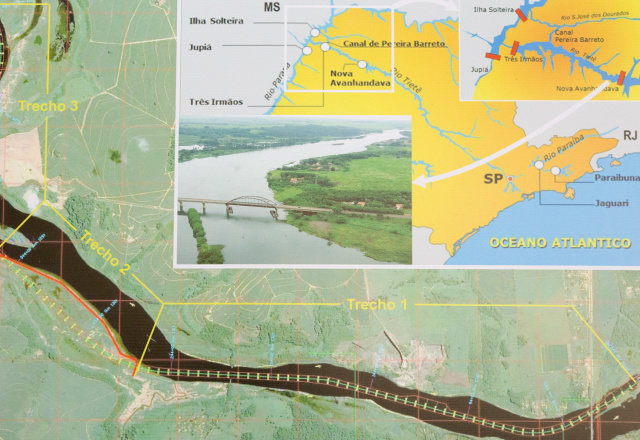 Hidrovia atenderá diretamente os estados de São Paulo, Goiás, Mato Grosso, Mato Grosso do Sul, Minas Gerais e Paraná (Reprodução)