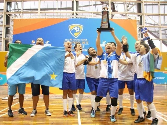 Instituto para Cegos de MS vence a Copa Caixa de Futebol de 5 Competição aconteceu no Centro de Treinamento Paralímpico, em São Paulo. (Foto:Divulgação/CPB)