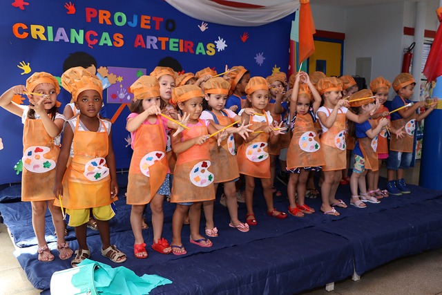 CEI “Neife Souza Lima” realiza exposição de desenhos e pinturas pelo Projeto “Crianças Arteiras” Foto: Assessoria