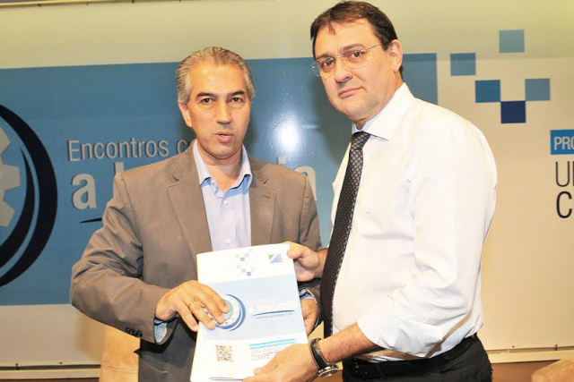 Fiems apresenta propostas a candidatos para expandir e diversificar setor industrial Reinaldo disse que fará um trabalho voltado para a desburocratização e a melhoria da logística para tornar o Estado mais competitivo (Foto: Divulgação)