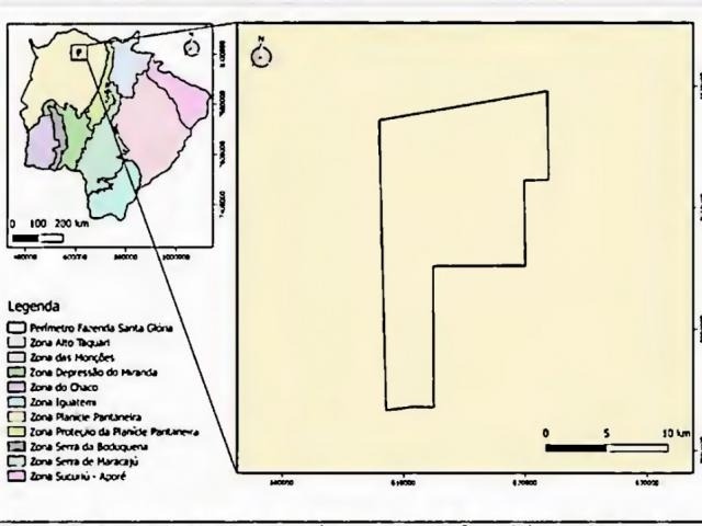 Imasul quer usar decisão anterior para liberar desmate em área no Pantanal Nota do MPMS sustentando ilegalidade em licenciamento; Fazenda Santa Glória está localizada em região do Alto Paraguai, em Corumbá. (Imagem: Reprodução)
