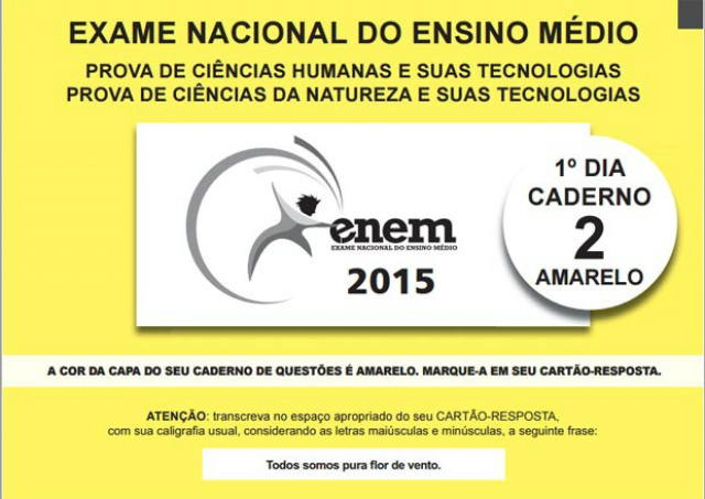 Inep divulga provas do Enem nesta sexta-feira Provas do Enem estão disponíveis no site do Inep. (Foto: Reprodução/Inep)