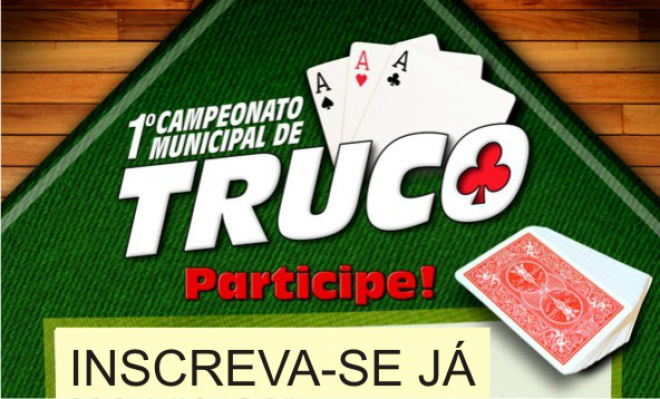 Final do Campeonato Municipal de Truco será domingo Final do Campeonato Municipal de Truco será domingo