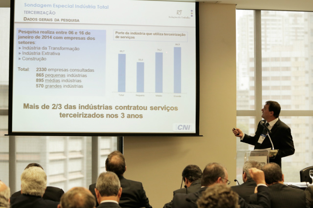 Longen reforça importância da terceirização para a competitividade das indústrias A coleta de dados foi realizada no início deste ano, entre 6 e 16 de janeiro, e responderam à pesquisa empresas dos subsetores da indústria da transformação, da indústria extrativa e da construção (Foto: Divulgação/Assecom)