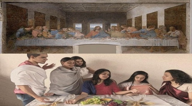 Estudantes da escola Pe. João Tomes fazem releitura fotográfica de obras clássicas Fotos: Divulgação