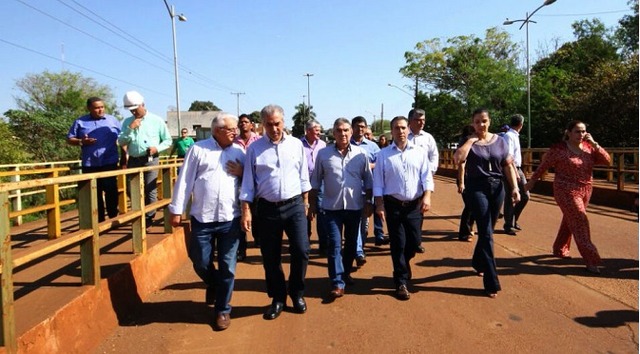 Governador Reinaldo Azambuja, em visita à Maracaju - Foto: Divulgação
