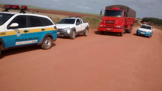 A abordagem foi feita na região de Ponta Porã, próximo à Cabeceira do Apa (foto: PMR)