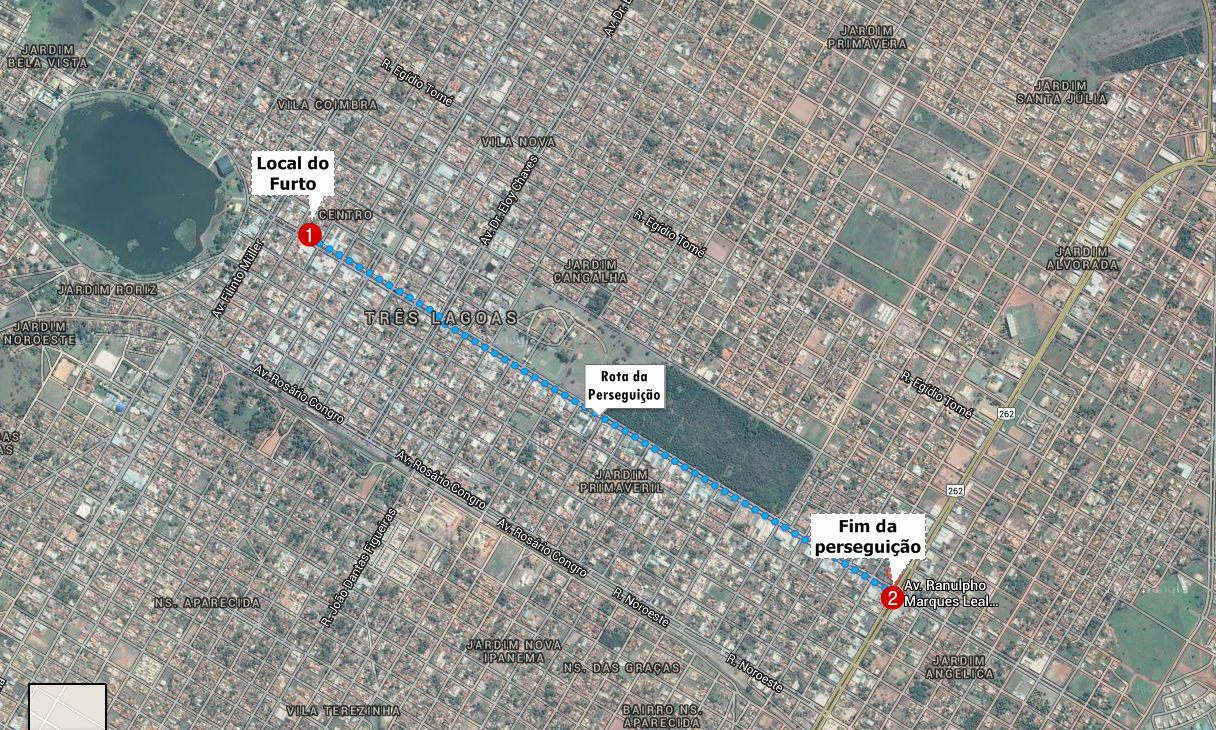 Homem persegue ladrão que furtou moto de amigo Perseguição ao autor do furto (Representação: Google Maps)