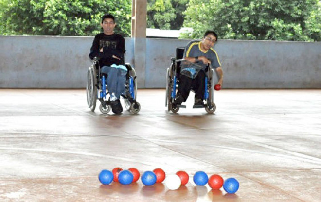 Torneio de bocha reuniu para-atletas em Maracaju O evento teve a presença de atletas de Maracaju, Campo Grande e Aquidauana (Foto: Divulgação)