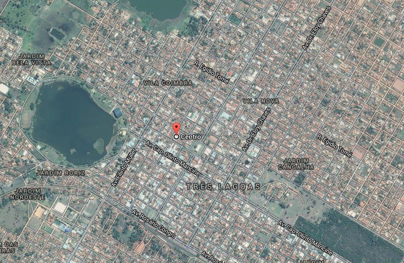 Centro de Três Lagoas (Representação: Google Maps)