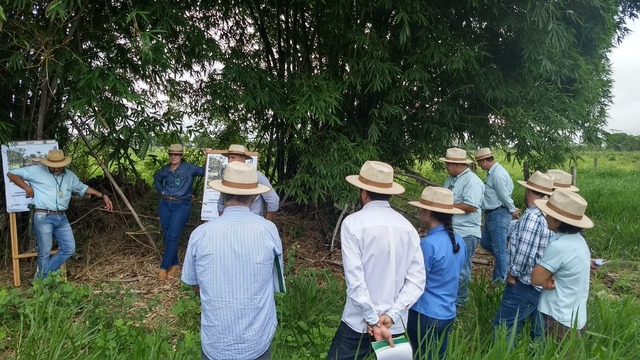 Equipe da SEMEA e produtores rurais participam de “Dia de Campo” sobre cultivo e manejo de pastagem Foto: Assessoria