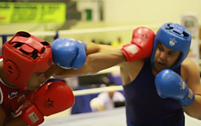 Gleison Abreu, o 'Mamute', conquista o quinto título pela Confederação Brasileira de Boxe (Foto: Divulgação/CBBoxe)