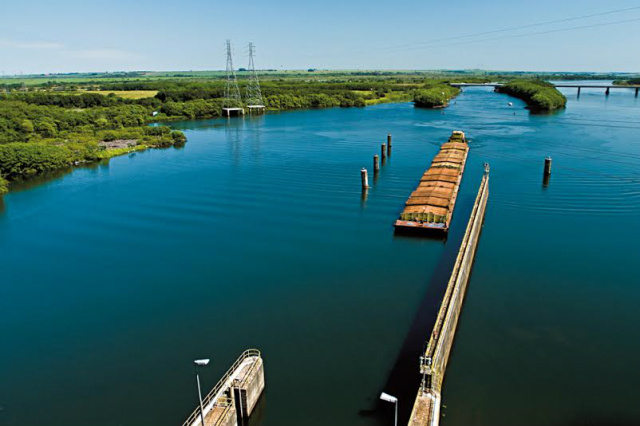 Fiems e Ahrana promovem nesta terça seminário sobre a Hidrovia Paraná-Tietê O plano de melhoramento tornará a hidrovia uma opção ainda mais atraente para o escoamento da produção dos Estados beneficiados (Foto: Divulgação)