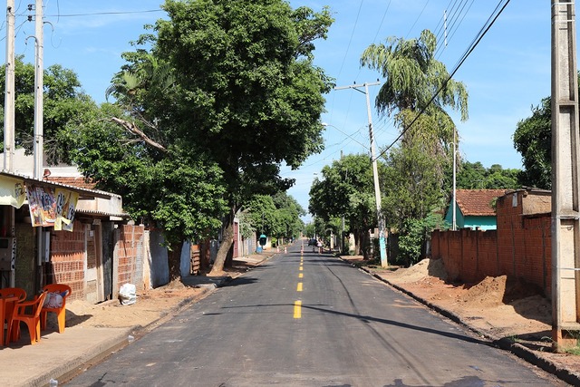 Rua Otávio Luísa da Silva recebeu reperfilamento e sinalização horizontal (Foto/Assessoria)