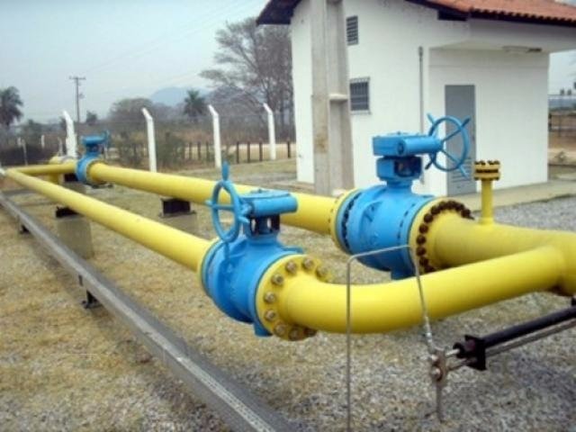 Ramal de distribuição de gás natural em Campo Grande (Foto: Divulgação/MSGás)