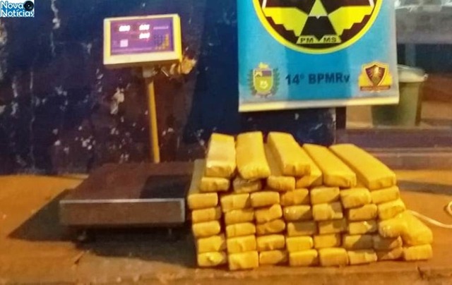 Durante Operação Proclamação da República, PMR prende rapaz por tráfico de drogas na MS 276 Foto: Divulgação PMR