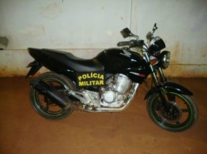 Moto havia sido furtada no estado do Paraná
Foto: Divulgação