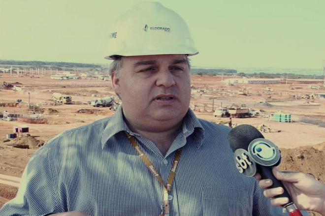 Gerente geral da Eldorado fala sobre ampliação da fábrica Segundo Guilherme Araújo, o local de instalação é preparado para três fábricas
Foto: Arquivo/Perfil News