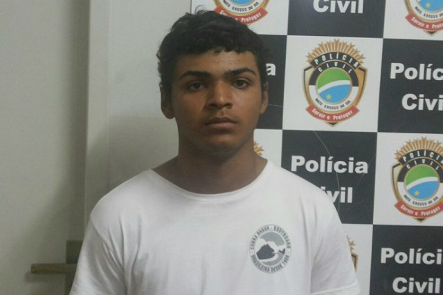 SIG de Nova Andradina elucida roubo; autor esta preso Gabriel está preso a disposição da Justiça (Foto: Jornal da Nova)