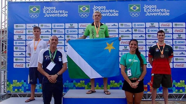 Os atletas da Natação representando MS deram um show nas piscinas, estreando com a vitória de Pedro Pena.

