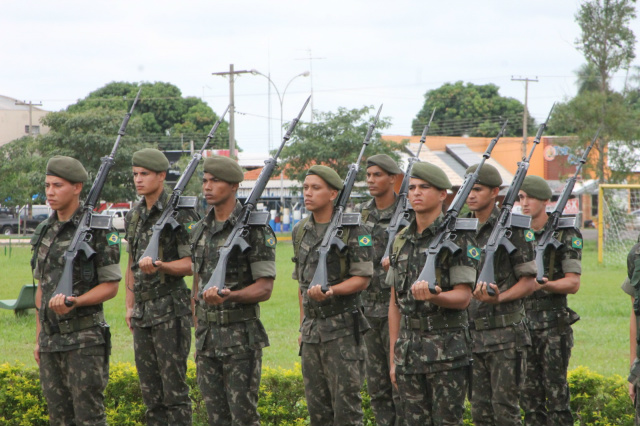 A formatura em comemoração ao Dia do Soldado será realizada nesta quinta-feira (Foto: Patrícia Miranda) 