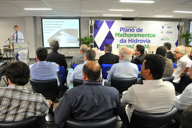 Hidrovia Paraná-Tietê vai elevar em 8 vezes a capacidade de carga A solução para o transporte em Mato Grosso do Sul é a intermodalidade, criando a oportunidade de utilização de todos os modais e diminuindo a pressão sobre as rodovias (Foto: Divulgação/Assecom)