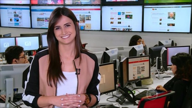 Mari Palma está namorando repórter clone de William Bonner, diz jornal Mari Palma (Reprodução/G1)