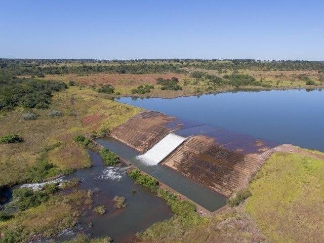 Represa do córrego Guariroba, na saída para Três Lagoas. (Foto: Divulgação)