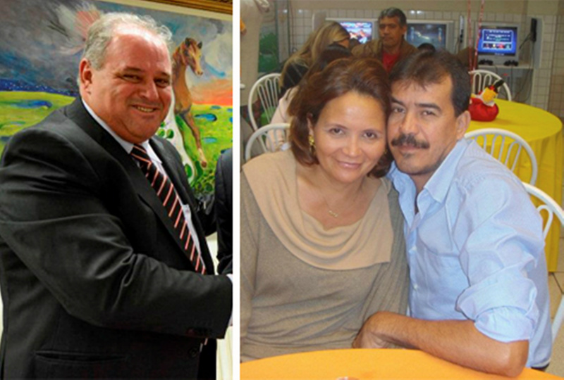 O prefeito Gilson, e o casal agora separado Maria Luiza e Hélio Rezende (Foto: Google)