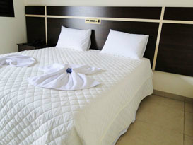No Hotel Sul são 60 apartamentos padrão, com cama box, ar, tv, frigobar  (Foto: Divulgação)