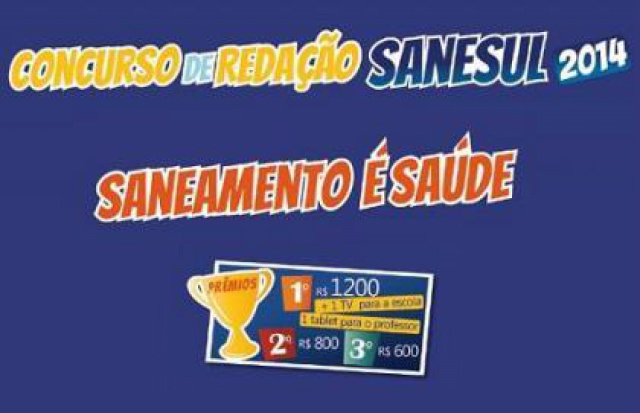 Com o tema “Saneamento é Saúde”, Sanesul e SED promovem concurso de redação O objetivo é discutir a importância do saneamento básico para a manutenção da saúde e divulgar ações da Sanesul voltadas para essa questão (Foto: Sanesul)